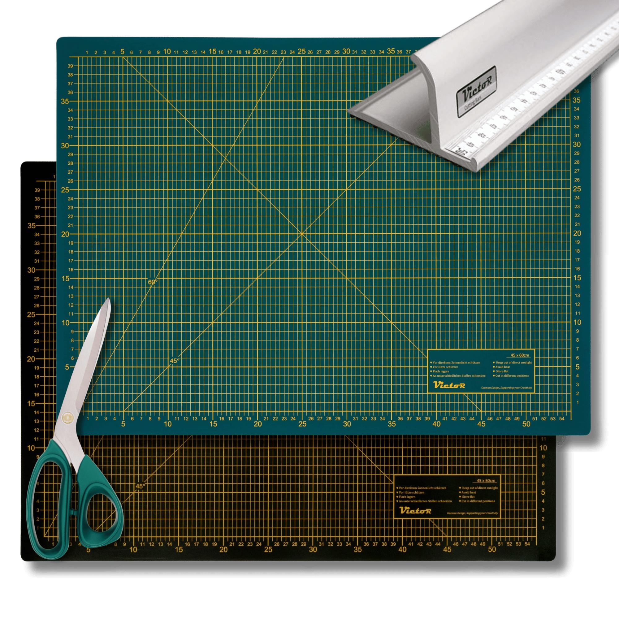 Schneidematte 3-lagig und selbstheilend - Farbe: Gr�n Schwarz Set - Gr��e: 600x900mm