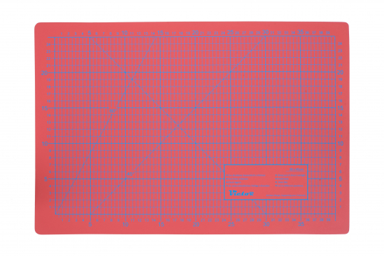 Schneidematte 3-lagig und selbstheilend - Farbe: Rot Orange - Gr��e: 300x450mm