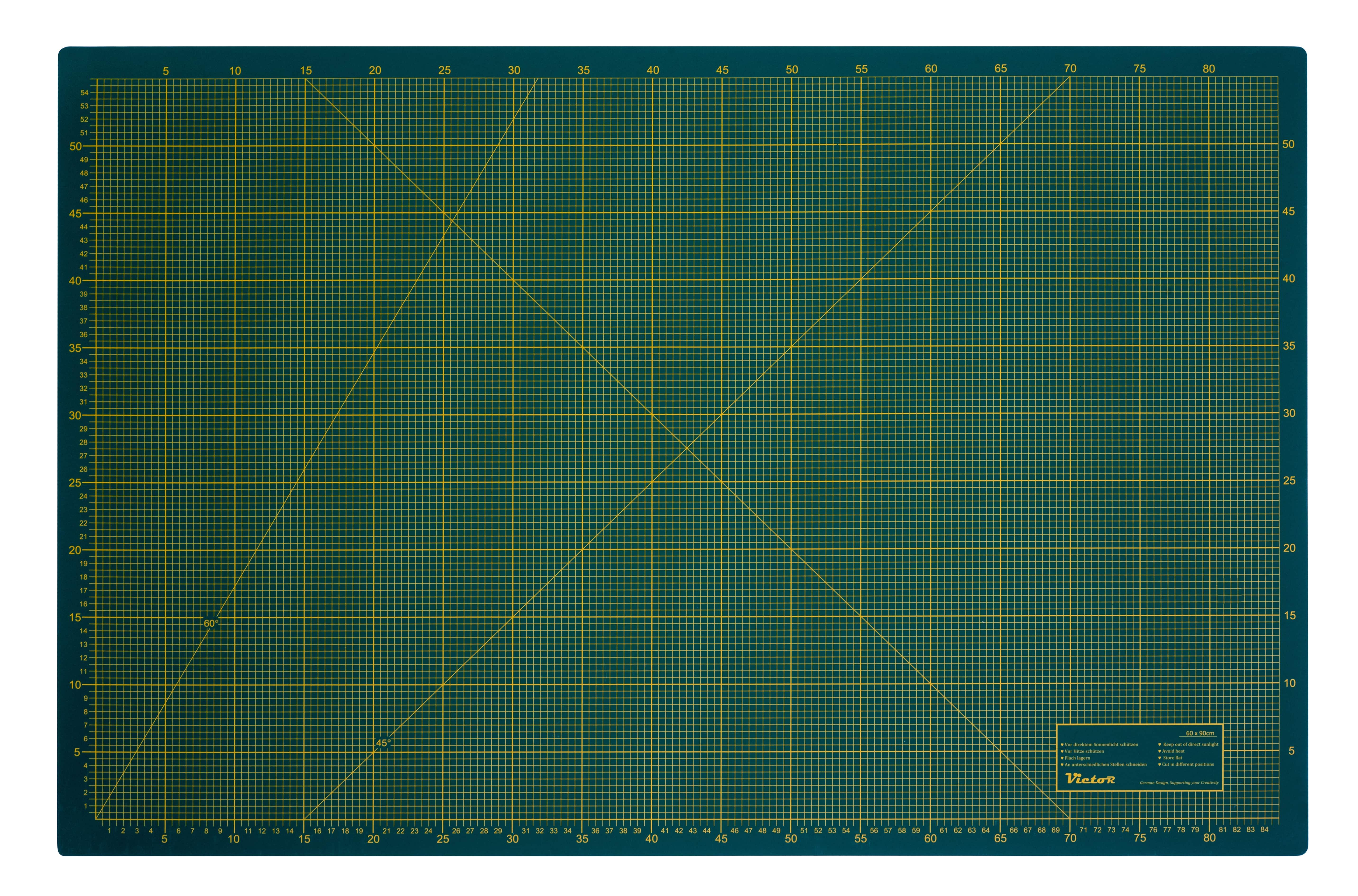 Schneidematte 3-lagig und selbstheilend - Farbe: Grün Schwarz - Größe: 1000x1500mm